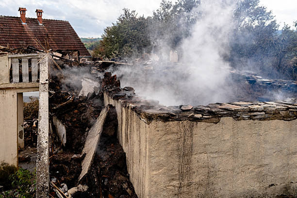 Professional Fire Damage Removal technician working in Cleveland, FL
